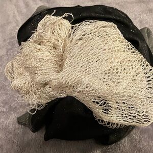 Set of two glittery scarves